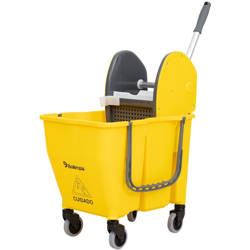BALDE ESPREMEDOR DOBLO AMARELO 30L BRALI