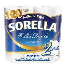 PAPEL TOALHA BOBINA SORELA PCT 02X60FL