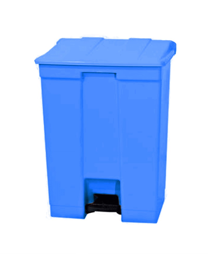 COLETOR DE PEDAL 30 LITROS AZUL