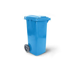 LIXEIRA 120 LTS MARFINITE AZUL C/ RODA