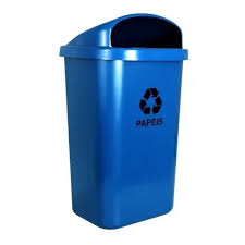 COLETOR LIXO 50 LT MARFINITE AZUL