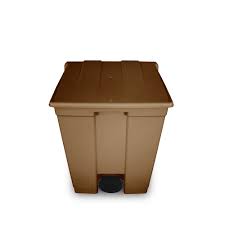 COLETOR DE PEDAL 60 LITROS MARRON