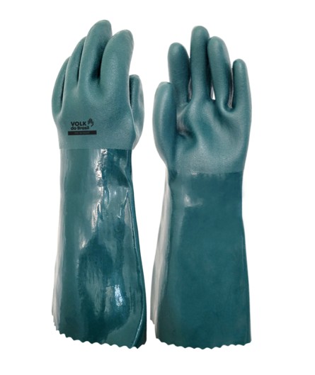 LUVA PVC G 36CM CANO LONGO VERDE VOLK