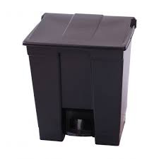 COLETOR DE PEDAL 30 LITROS PRETO