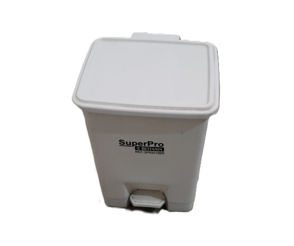 LIXEIRA C/ PEDAL 15L BRANCA BETTANIN