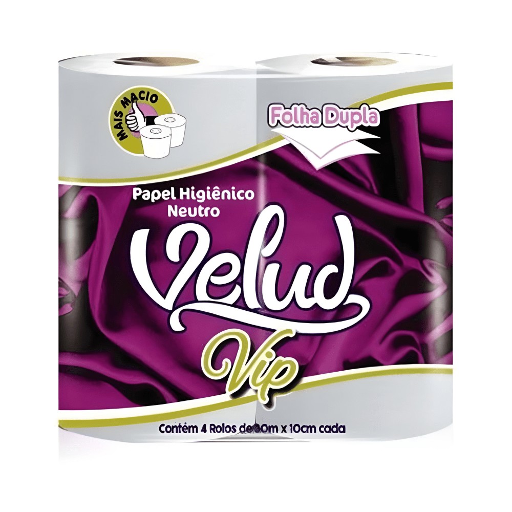 PAPEL HIG. VELUD FOLHA DUPLA PCT 4X30MTS
