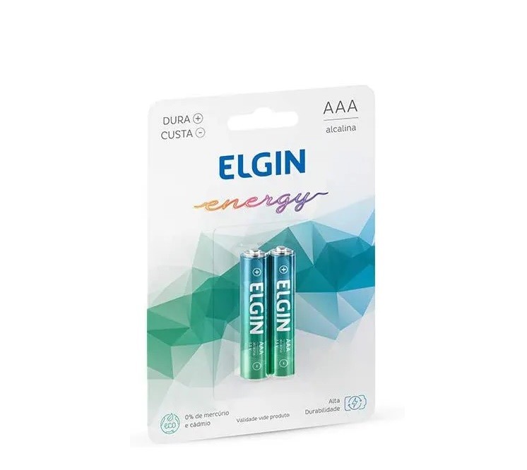 PILHA ELGIN PCT C/2 UND AAA PALITO