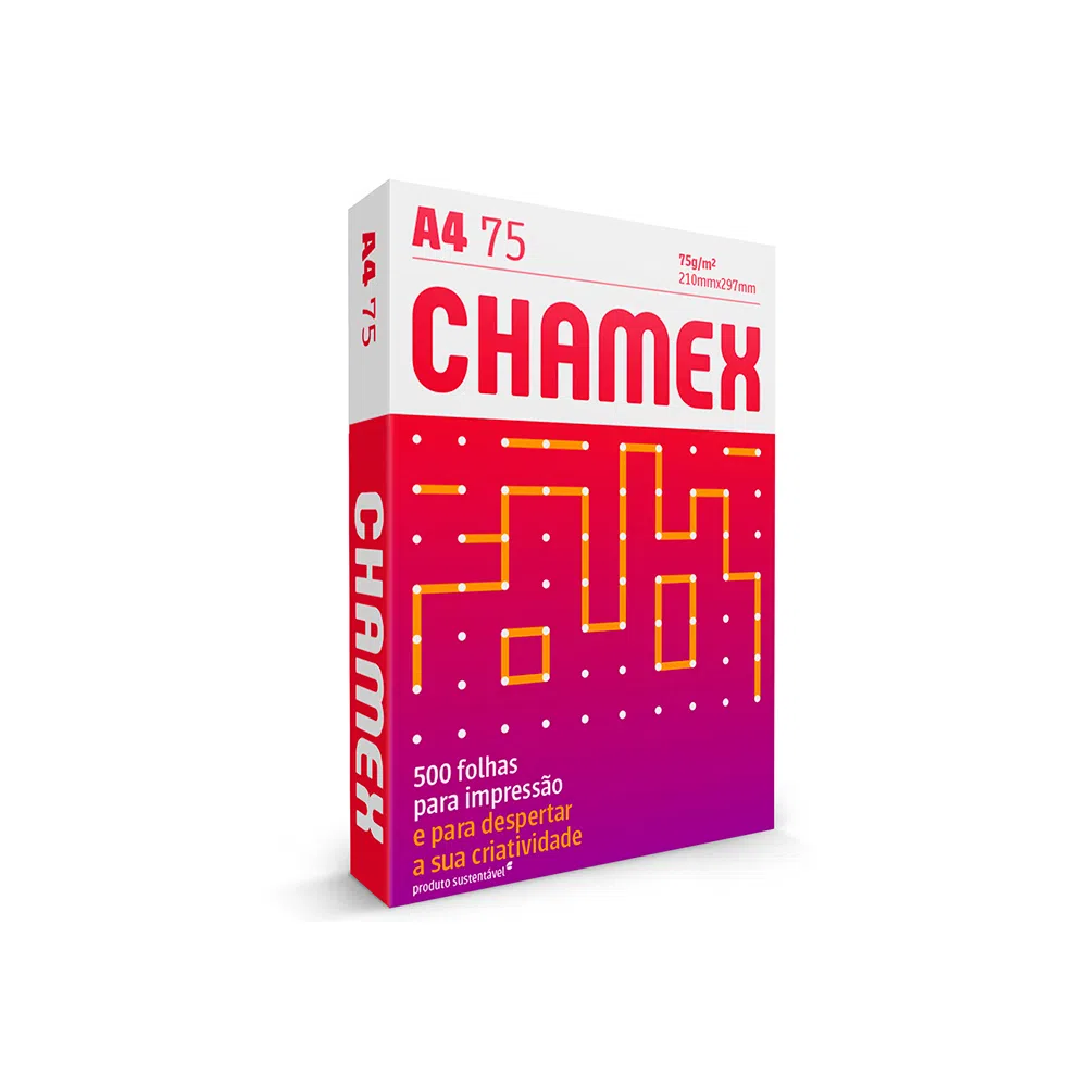 PAPEL A4 RESMA CHAMEX COM 500 FLS