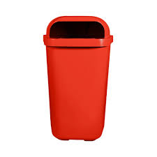 COLETOR LIXO 50 LT LARPLASTICO VERMELHO