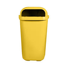 COLETOR LIXO 50 LT LARPLASTICO AMARELO