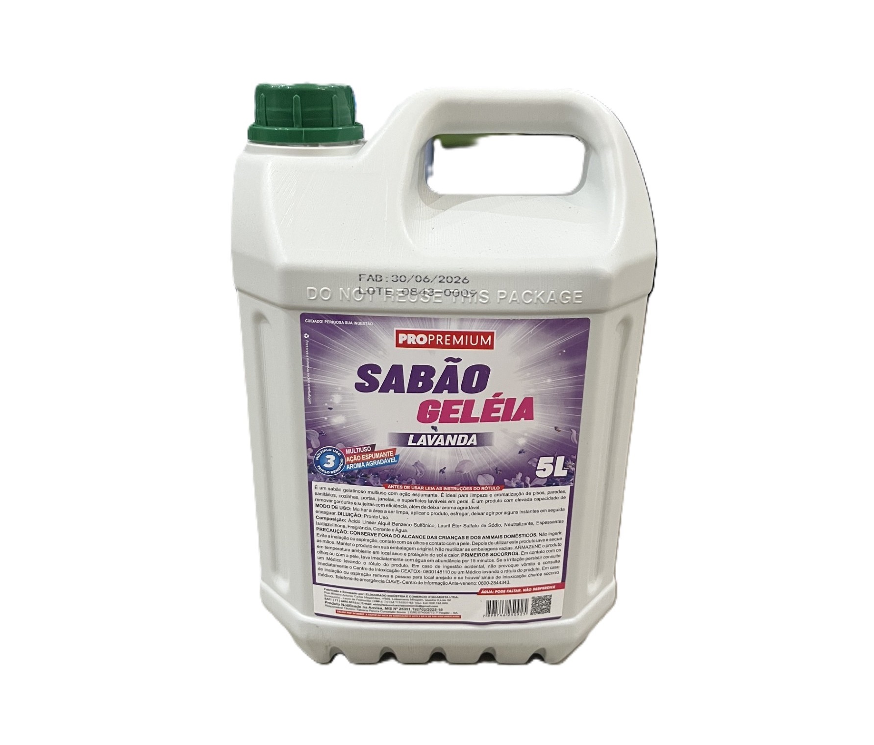 SABAO GELEIA LAVANDA 5LT PROPREMIUM 