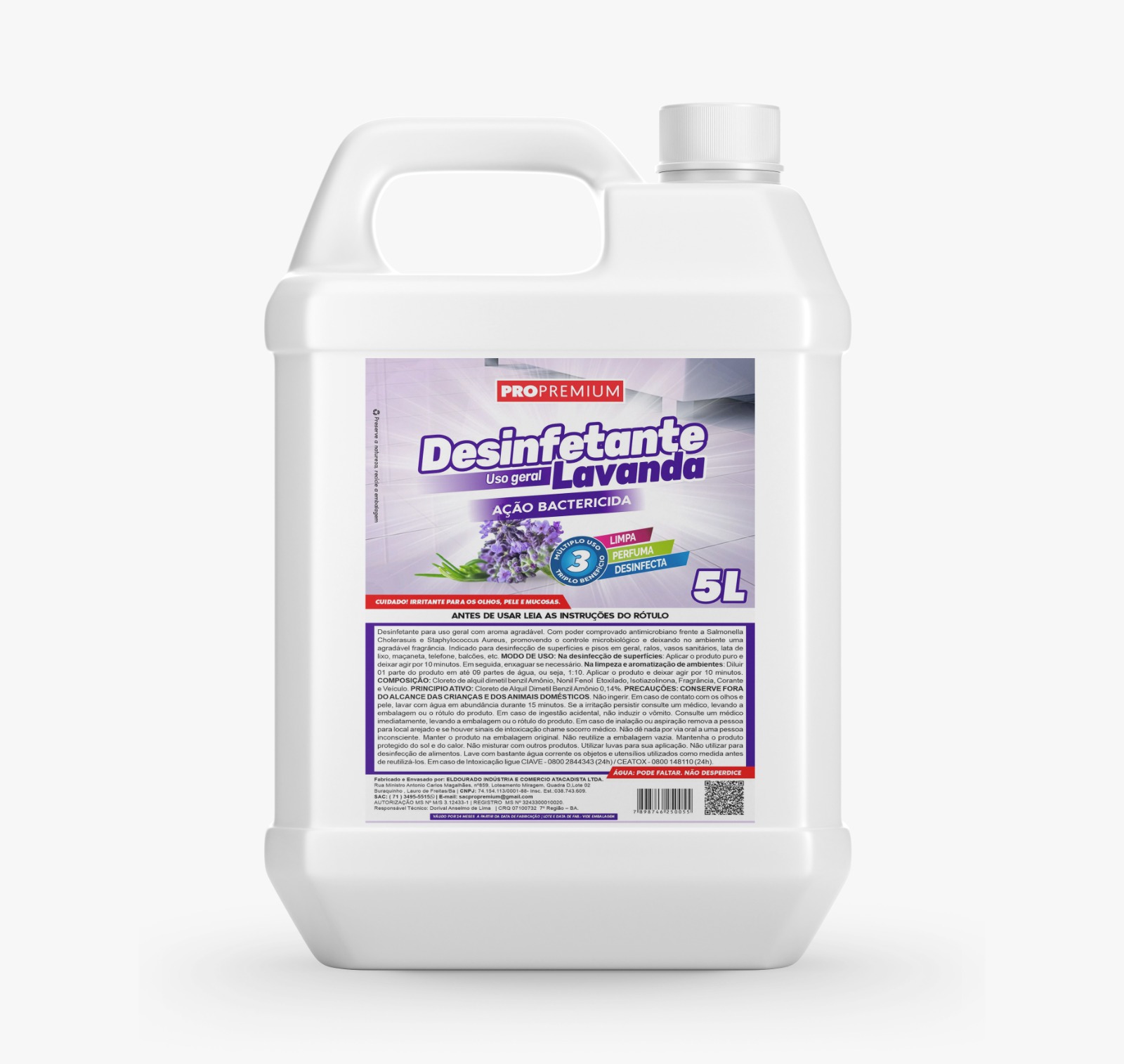 DESINF. P. USO LAVANDA 5L PROPREMIUM