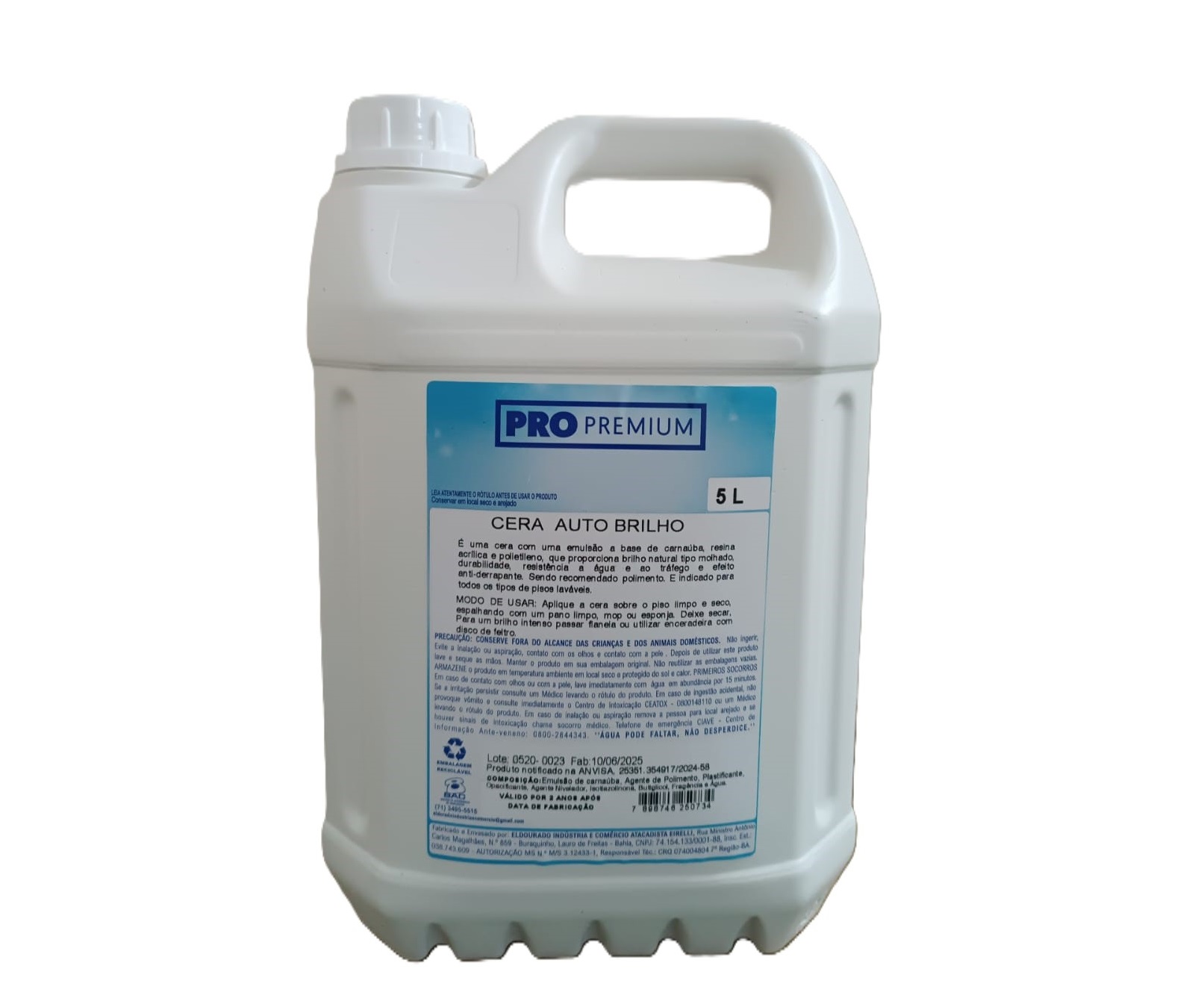 CERA AUTO BRILHO 5LT PROPREMIUM 