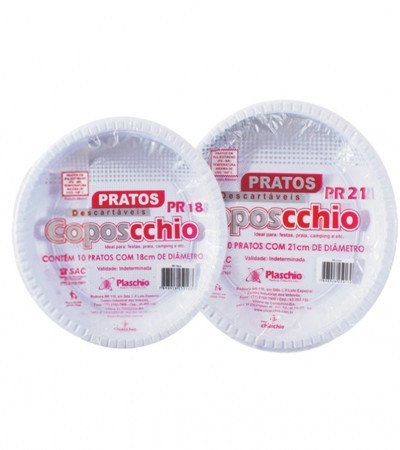 PRATO DESC. PR 18 RASO C/ 10 UND SCHIO