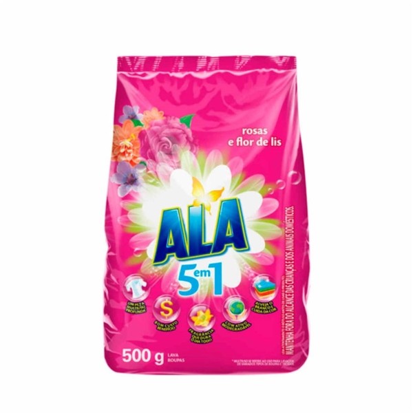 SABAO EM PO ALA FLOR DE LIS E ROSAS 500G