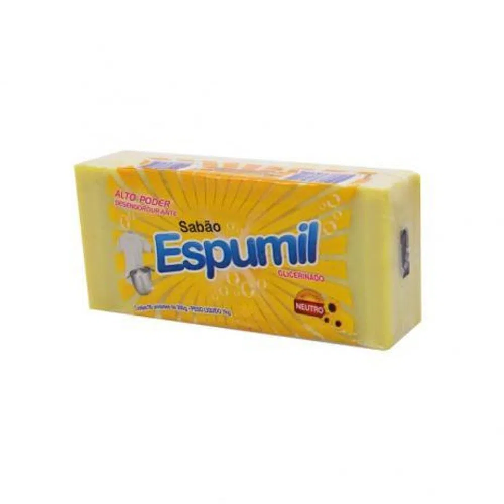 SABAO EM BARRA GLICE ESPUMIL PCT 5 UND