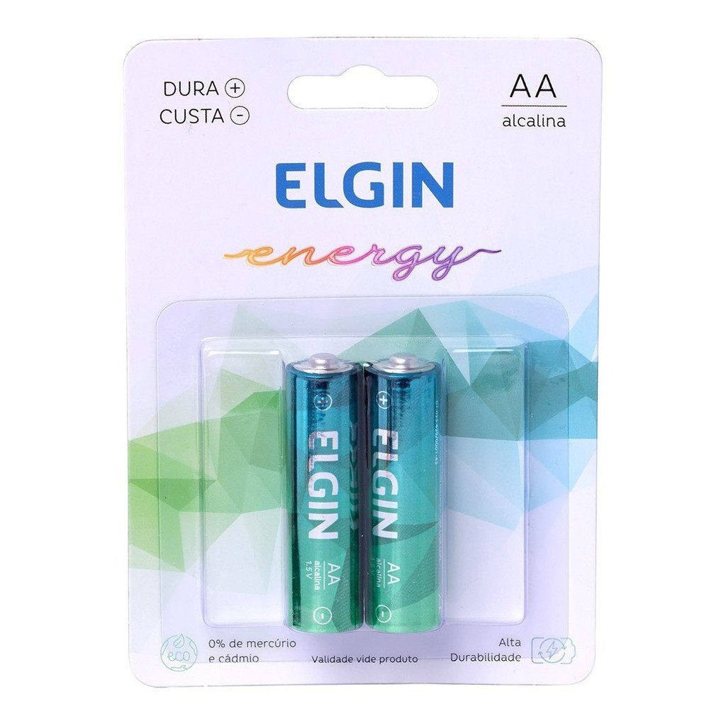 PILHA ELGIN PCT C/2 UND AA