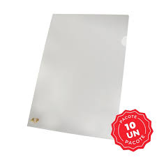 PASTA L A4 CRISTAL PCT C/ 10  UND ACP