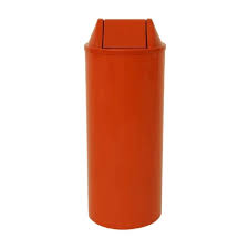 CESTO 51X24 23L VERMELHO C/ TAMPA BASCUL