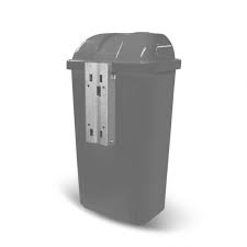 COLETOR LIXO 50 LT BRALIMPIA CINZA
