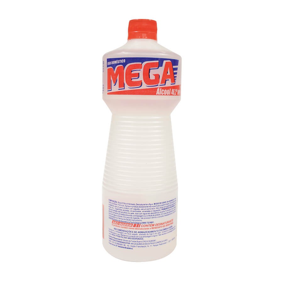 ALCOOL LIQ 46% INPM MEGA  1000ML