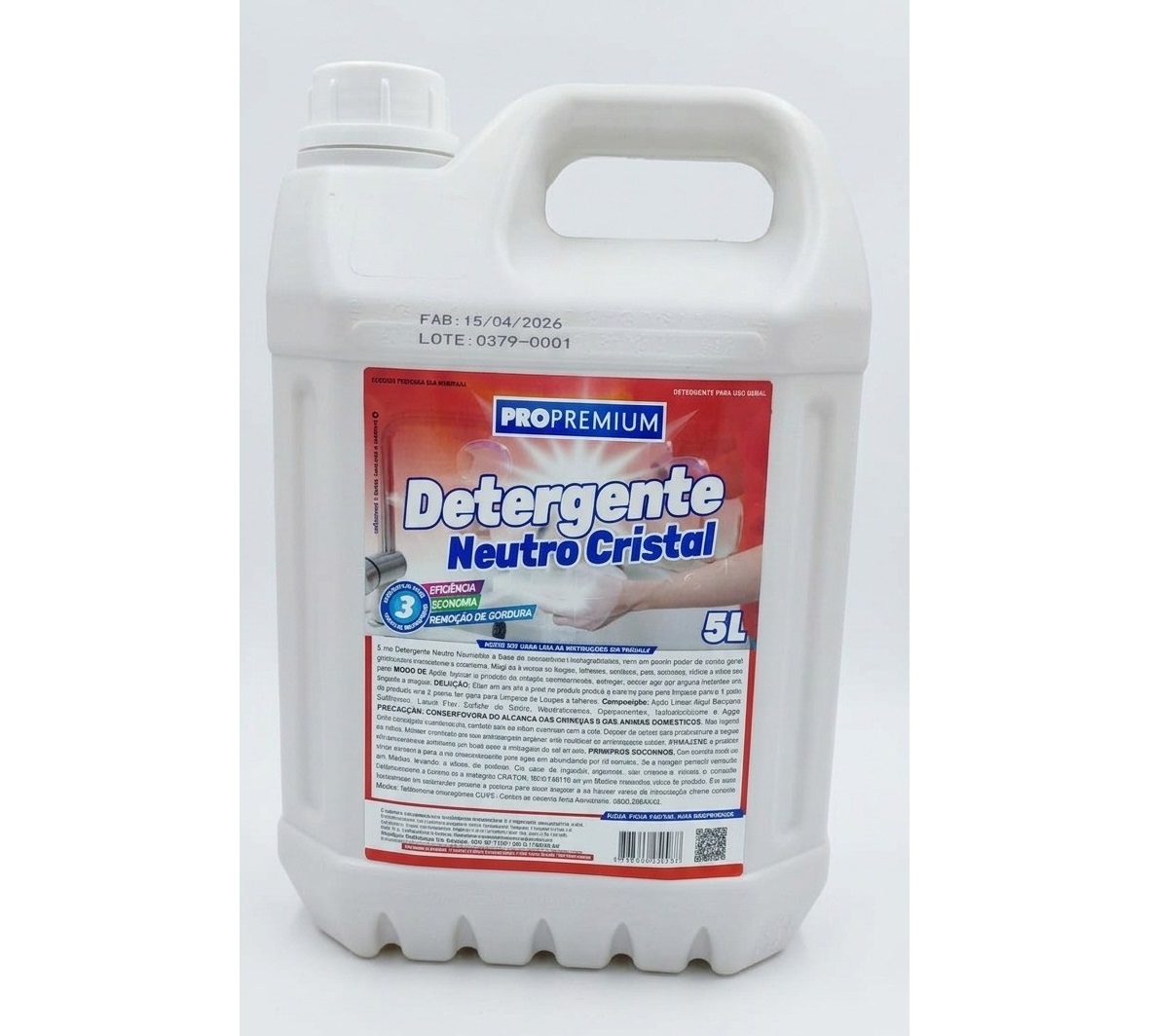 DETERGENTE NEUTRO LAVA LOUCA 5LT PROPREM