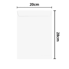 ENVELOPE COR BRANCO 20X28