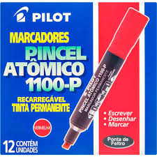 PILOTO MARCADOR PERMANENTE VERMELHO PILO