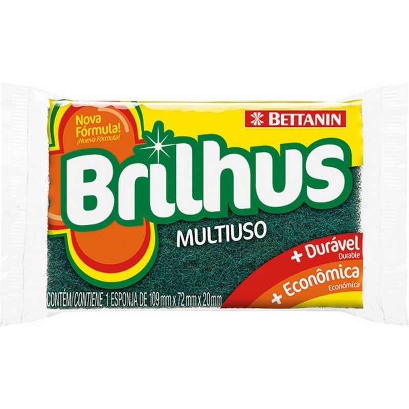 ESPONJA DUPLA FACE BRILHUS EMB INDIVIDUA