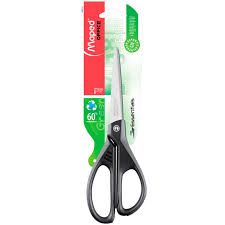 TESOURA ESSENTIALS GREEN MAPED 21 CM