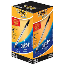 CANETA BIC PRETA 1.0MM CRISTAL