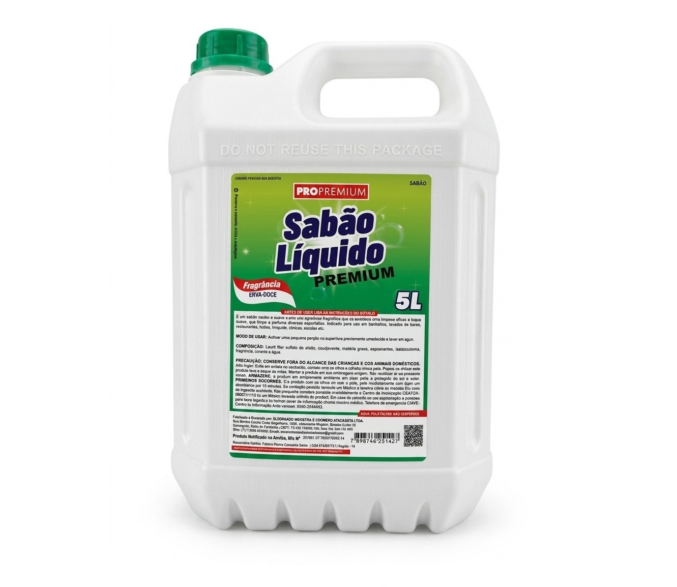SABONETE LIQ. ERVA-DOCE 5L PROPREMIUM