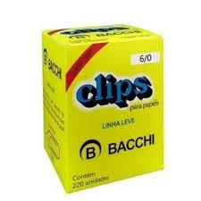 CLIPS GALVANIZADO 6/0 BACCHI C/ 50 UND
