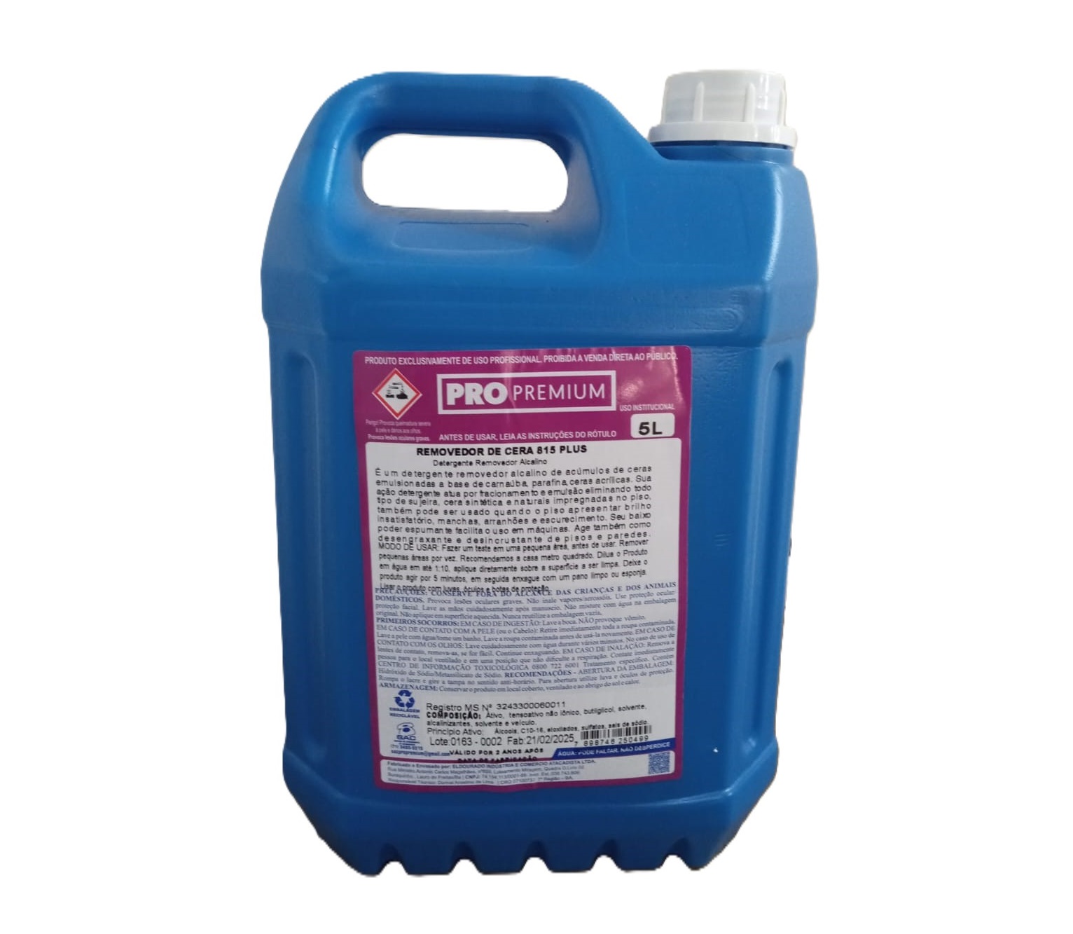 REMOVEDOR DE CERA 815 PLUS 5LT PROPREMIU