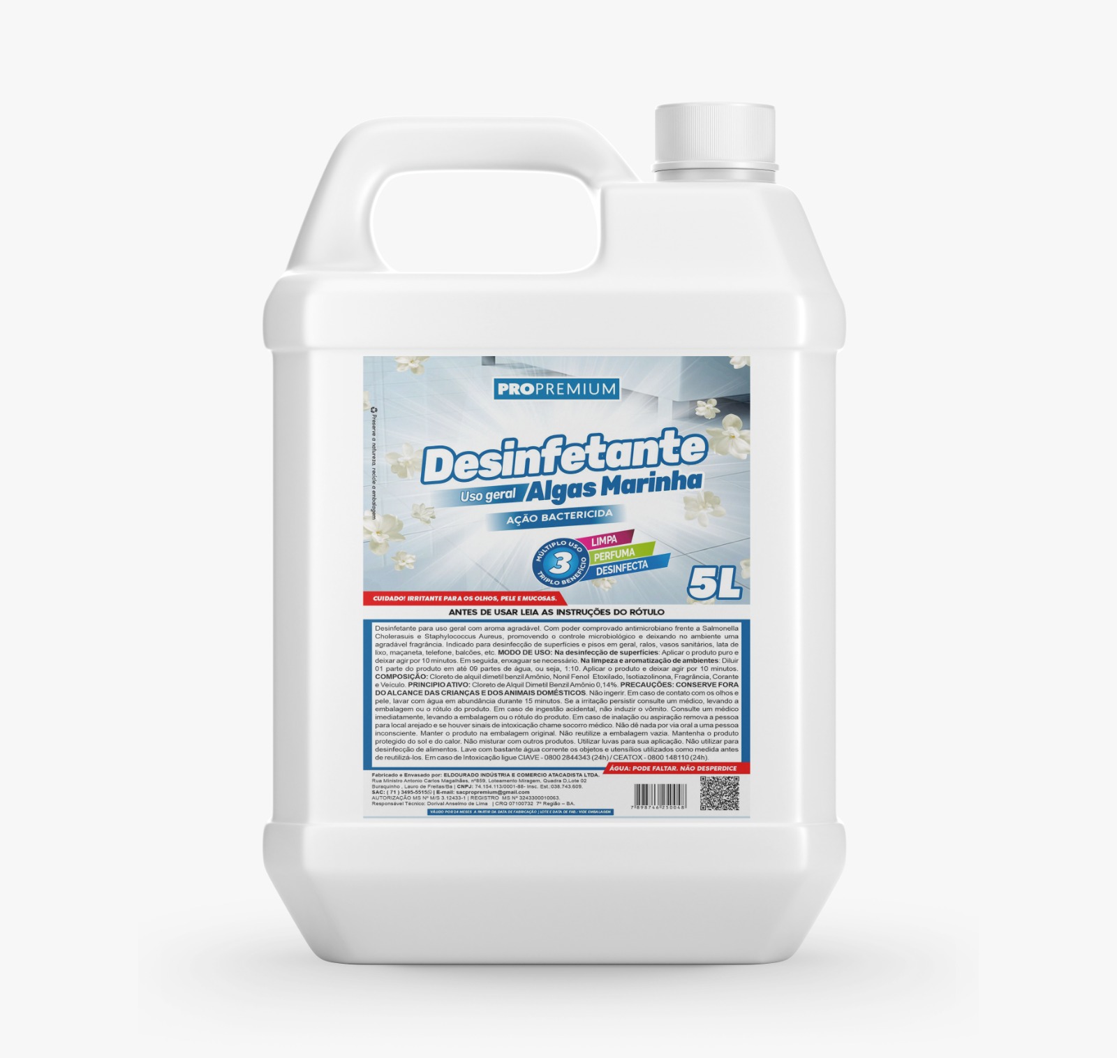 DESINF. P. USO AL. MARINHA 5LT PROPREMIU