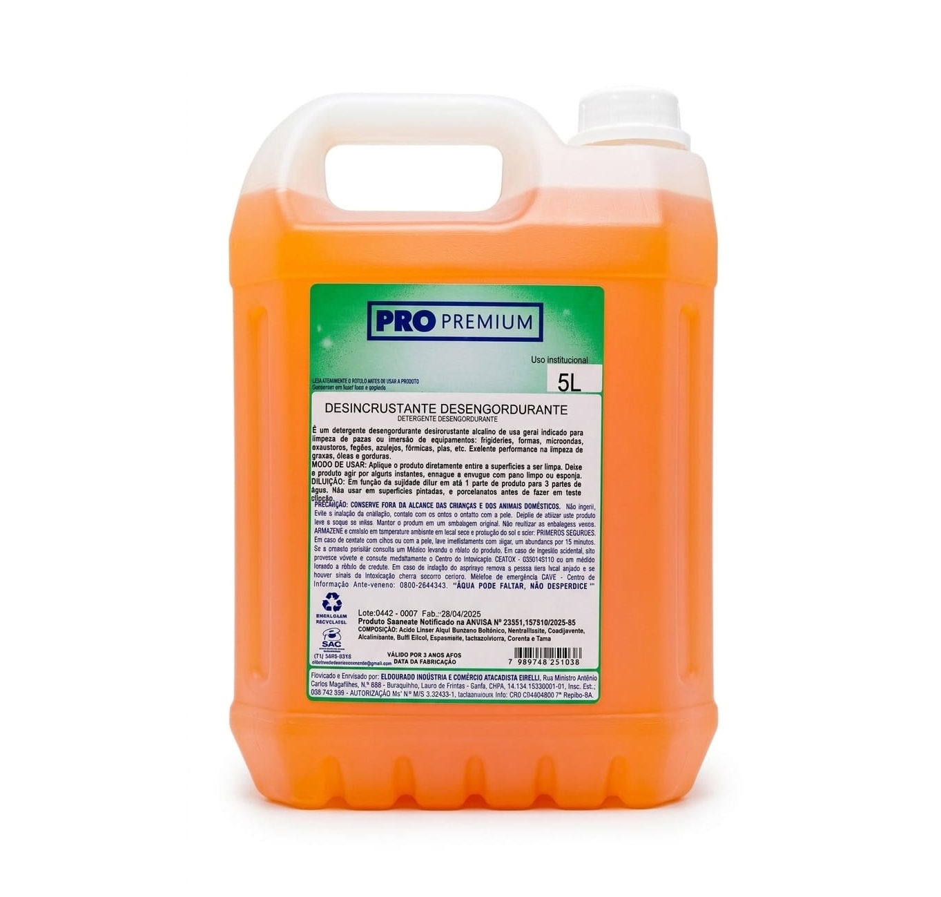 DESINCRUSTANTE DESENGORDURANTE 5LT PROPR