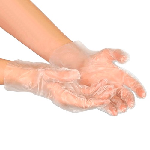 LUVA DESC. PLASTICA PCT C/ 100UND NOBRE