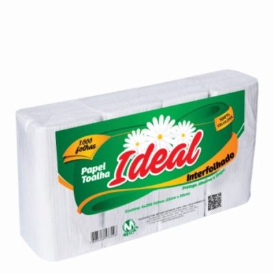 PAPEL TOALHA IDEAL 100% CEL 1000FLS