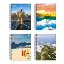 CADERNO 1/4 CAPA FLEXIVEL 96FLS ESPIRAL