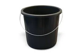 BALDE PLASTICO 08 LTS GIGAPLAST PRETO