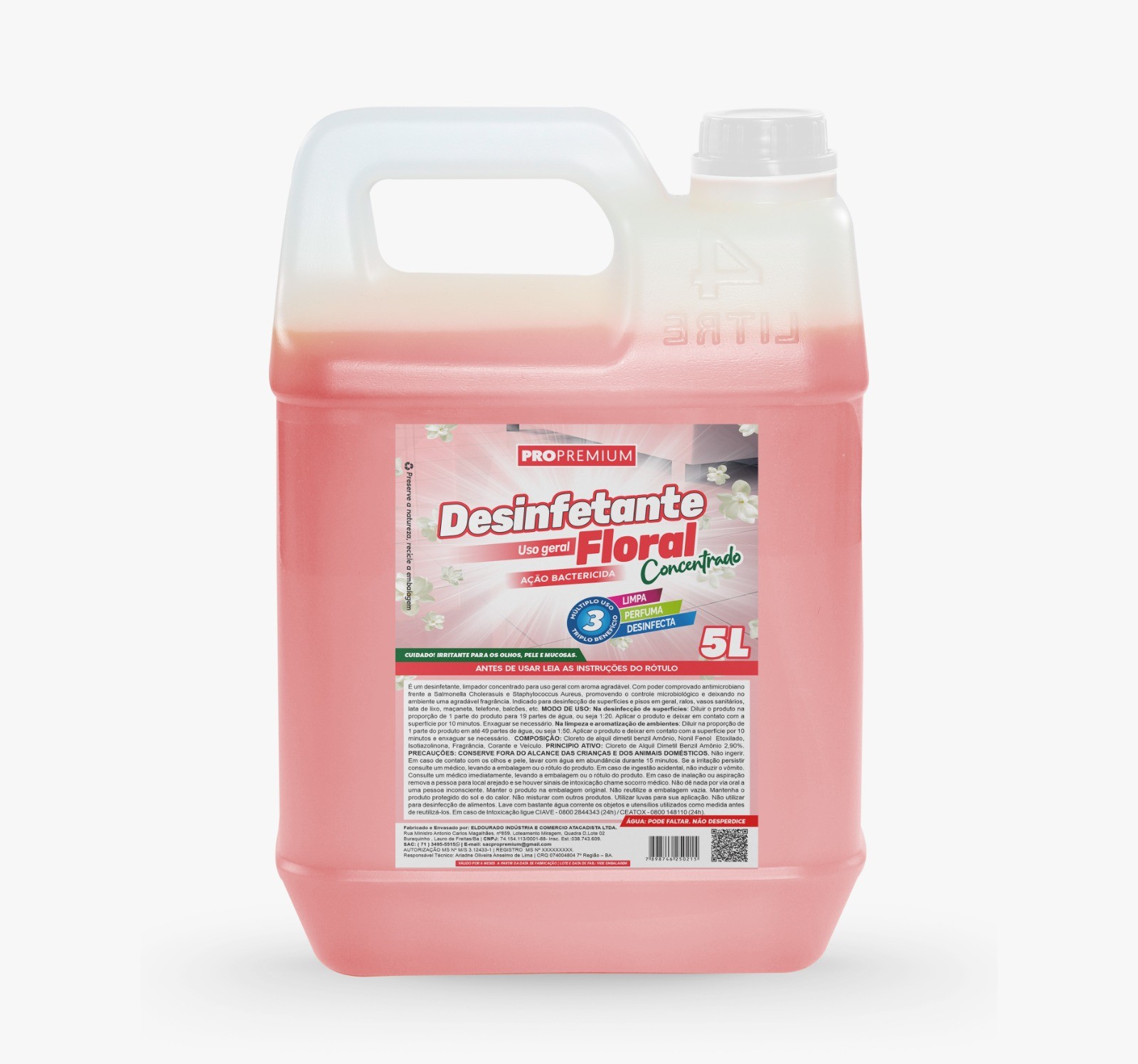 DESINF. CONCEN.T. FLORAL 5L PROPREMIUM