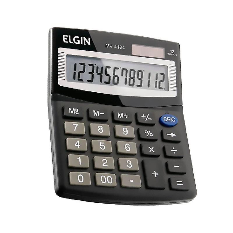 CALCULADORA DIG MESA MV 4124 PRETA ELGIN