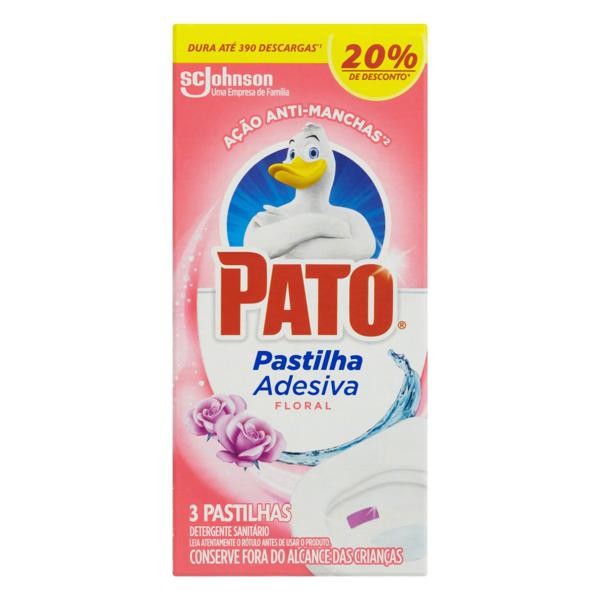 PASTILHA ADESIVA PATO FLORAL PCT C/3UND