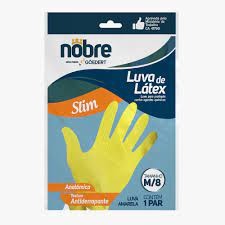 LUVA LATEX (G) SL AMARELA CA 41780 NOBRE