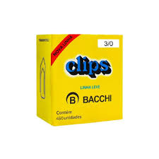 CLIPS GALVANIZADO 3/0 BACCHI C/ 50 UND