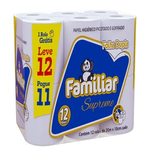 PAPEL HIG. FAMILIAR F.DUPLA 12X20MTS