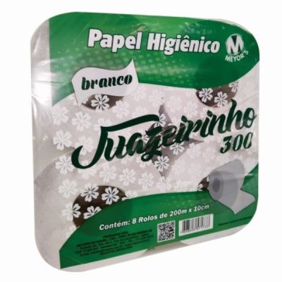 PAPEL HIG. ROLAO JUAZ.300 NEUTRO 08X200M
