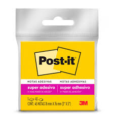 POST IT 3M ADESIVO 45FLS AMARELO 76X76M