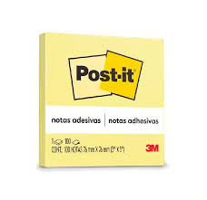 POST IT 3M ADESIVO 90FLS AMARELO 76X76MM