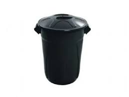 CESTO C/ TAMPA 110 LTS PRETO GIGAPLAST